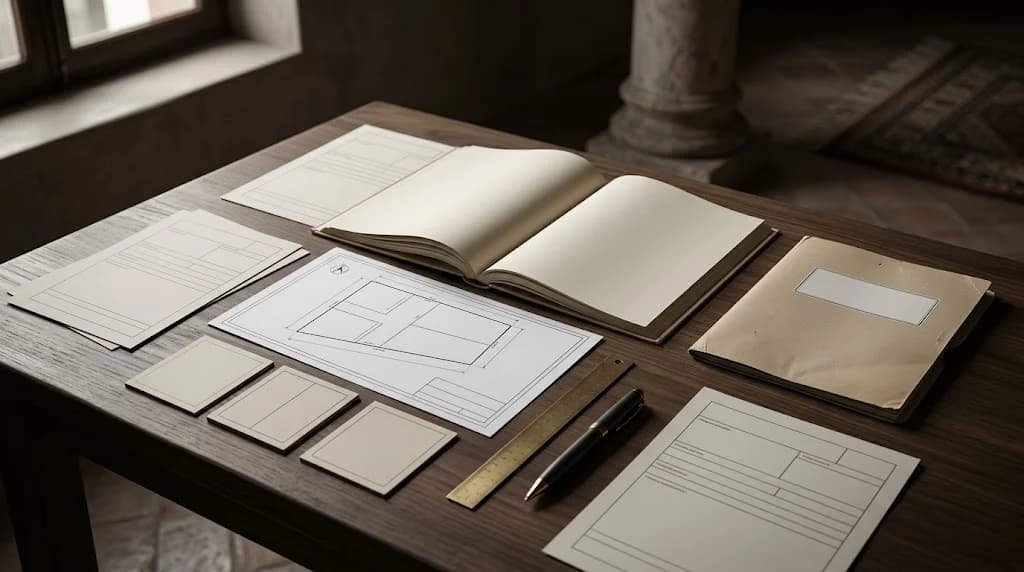 Judicial partition dossier with property plans and division options for jointly owned real estate in Morocco